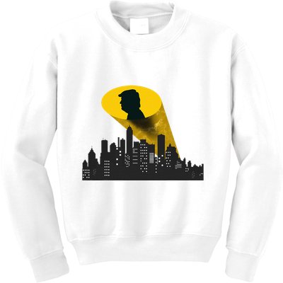 Trump Signal Calling A Super Hero Kids Sweatshirt
