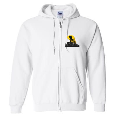 Trump Signal Calling A Super Hero Full Zip Hoodie