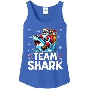 Team Shark Christmas Funnylights Santa Hat Snowflakes Xmas Great Gift Ladies Essential Tank