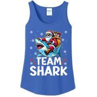 Team Shark Christmas Funnylights Santa Hat Snowflakes Xmas Great Gift Ladies Essential Tank