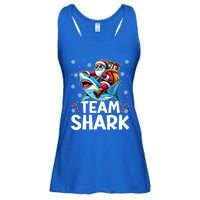 Team Shark Christmas Funnylights Santa Hat Snowflakes Xmas Great Gift Ladies Essential Flowy Tank