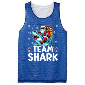 Team Shark Christmas Funnylights Santa Hat Snowflakes Xmas Great Gift Mesh Reversible Basketball Jersey Tank