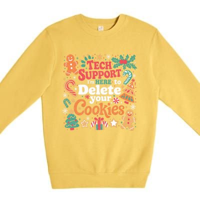 Tech Support Christmas Cookies Premium Crewneck Sweatshirt