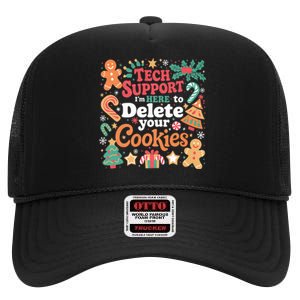 Tech Support Christmas Cookies High Crown Mesh Back Trucker Hat