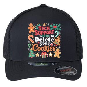 Tech Support Christmas Cookies Flexfit Unipanel Trucker Cap