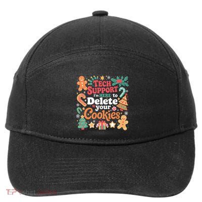 Tech Support Christmas Cookies 7-Panel Snapback Hat