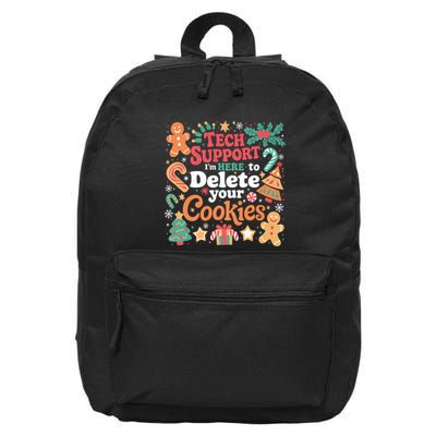 Tech Support Christmas Cookies 16 in Basic Backpack