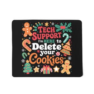 Tech Support Christmas Cookies Mousepad