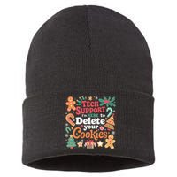 Tech Support Christmas Cookies Sustainable Knit Beanie