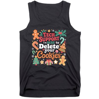 Tech Support Christmas Cookies Tank Top