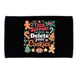 Tech Support Christmas Cookies Microfiber Hand Towel