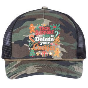 Tech Support Christmas Cookies Retro Rope Trucker Hat Cap