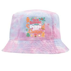 Tech Support Christmas Cookies Tie-Dyed Bucket Hat