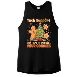 Tech Support Christmas Cookies Ladies PosiCharge Tri-Blend Wicking Tank