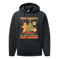 Tech Support Christmas Cookies Performance Fleece Hoodie