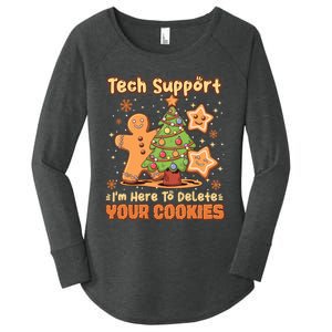 Tech Support Christmas Cookies Women's Perfect Tri Tunic Long Sleeve Shirt