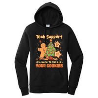 Tech Support Christmas Cookies Women's Pullover Hoodie