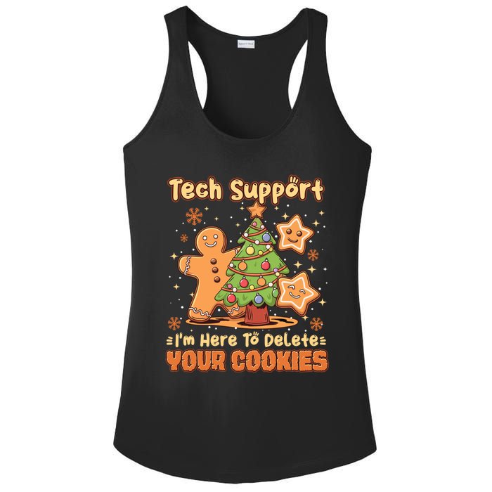 Tech Support Christmas Cookies Ladies PosiCharge Competitor Racerback Tank