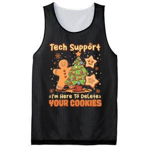 Tech Support Christmas Cookies Mesh Reversible Basketball Jersey Tank