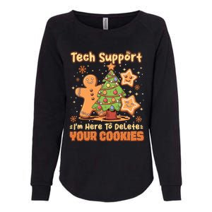 Tech Support Christmas Cookies Womens California Wash Sweatshirt