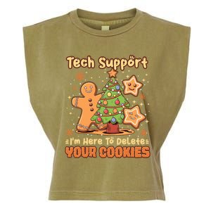 Tech Support Christmas Cookies Garment-Dyed Women's Muscle Tee