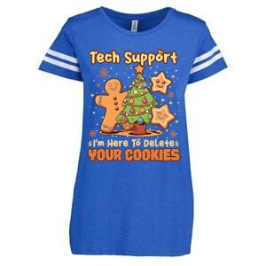 Tech Support Christmas Cookies Enza Ladies Jersey Football T-Shirt