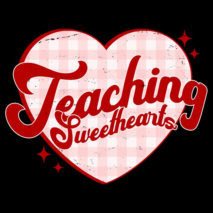 Teaching Sweethearts Cute Valentines Day Teacher Cooling Performance Crew T-Shirt