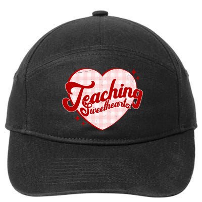 Teaching Sweethearts Cute Valentines Day Teacher 7-Panel Snapback Hat