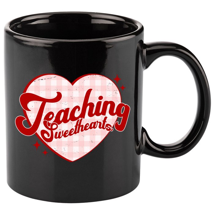 Teaching Sweethearts Cute Valentines Day Teacher 11oz C Handle Ceramic Mug