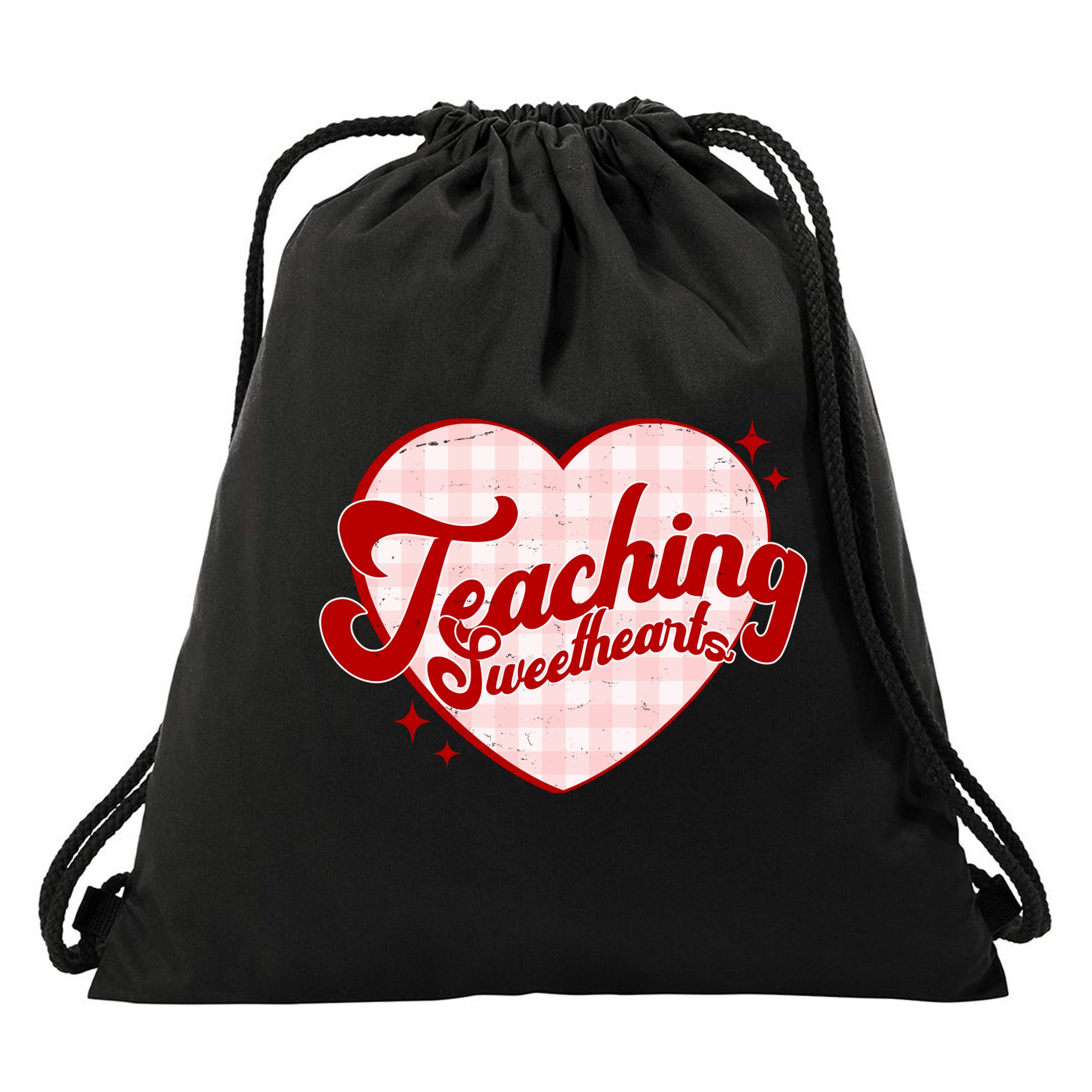 Teaching Sweethearts Cute Valentines Day Teacher Drawstring Bag