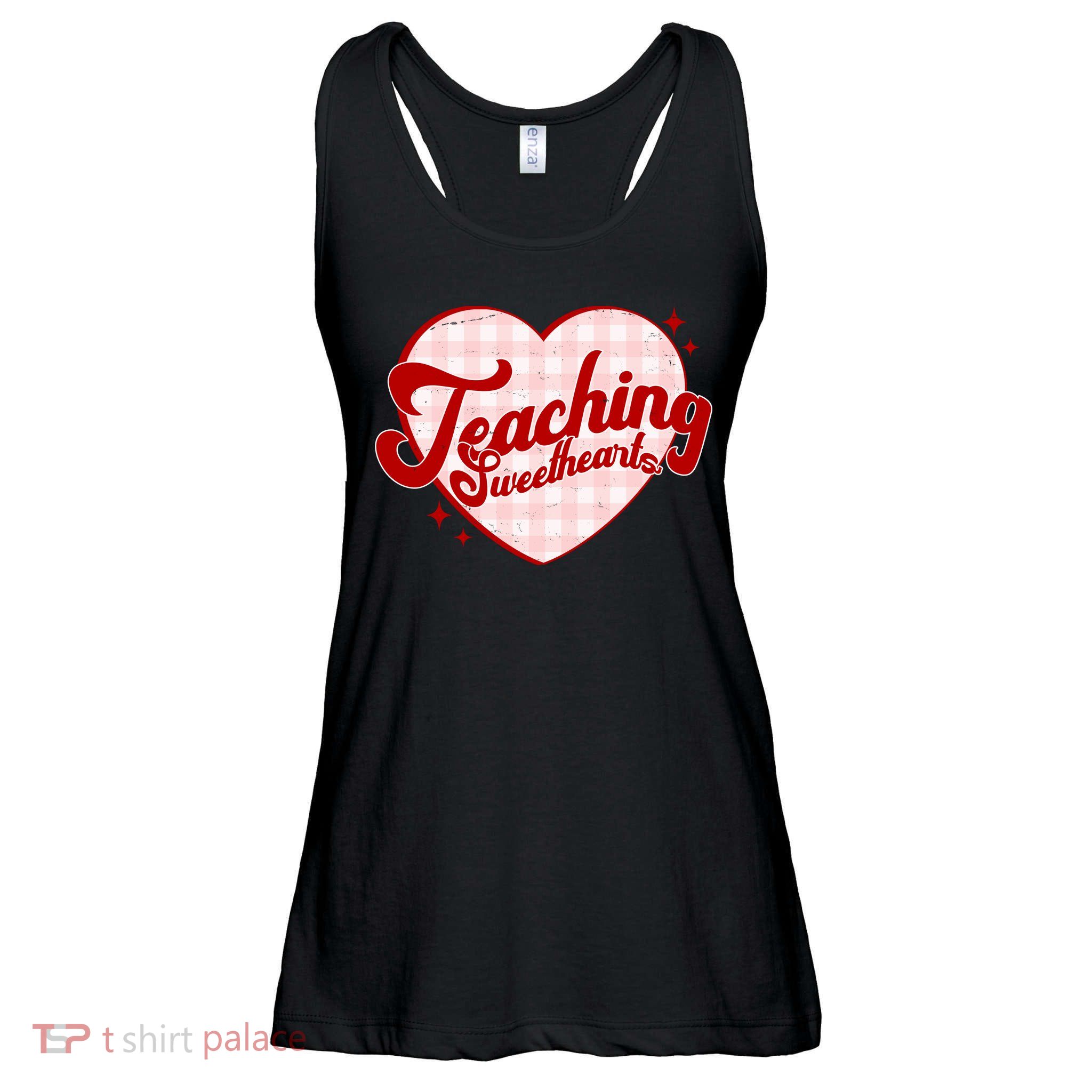 Teaching Sweethearts Cute Valentines Day Teacher Ladies Essential Flowy Tank