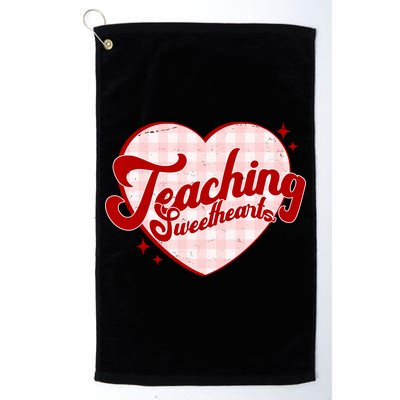 Teaching Sweethearts Cute Valentines Day Teacher Golf Towel