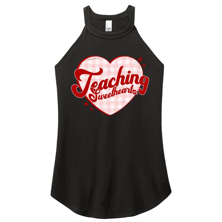 Teaching Sweethearts Cute Valentines Day Teacher Women's Perfect Tri Rocker Tank