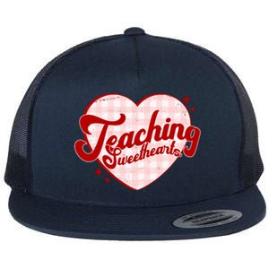 Teaching Sweethearts Cute Valentines Day Teacher Flat Bill Trucker Hat