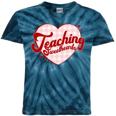 Teaching Sweethearts Cute Valentines Day Teacher Kids Tie-Dye T-Shirt