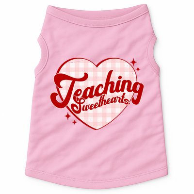 Teaching Sweethearts Cute Valentines Day Teacher Doggie Tank