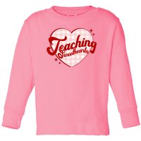 Teaching Sweethearts Cute Valentines Day Teacher Toddler Long Sleeve Shirt