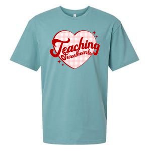 Teaching Sweethearts Cute Valentines Day Teacher Sueded Cloud Jersey T-Shirt