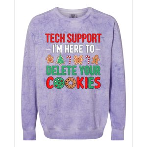 Tech Support Christmas Cookies Colorblast Crewneck Sweatshirt