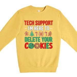 Tech Support Christmas Cookies Premium Crewneck Sweatshirt