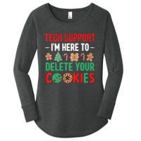 Tech Support Christmas Cookies Women's Perfect Tri Tunic Long Sleeve Shirt