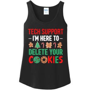 Tech Support Christmas Cookies Ladies Essential Tank