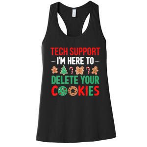 Tech Support Christmas Cookies Women's Racerback Tank