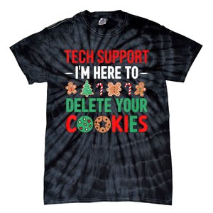 Tech Support Christmas Cookies Tie-Dye T-Shirt