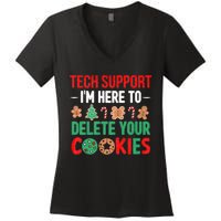 Tech Support Christmas Cookies Women's V-Neck T-Shirt