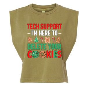 Tech Support Christmas Cookies Garment-Dyed Women's Muscle Tee