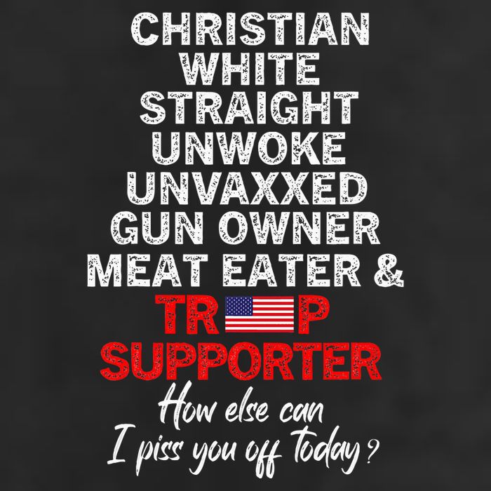 Trump Supporter Christian White Straight Unwoke Unvaxxed Cool Comfort Performance Bucket Hat