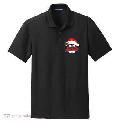 Team Santa Christmas Family Dry Zone Grid Polo