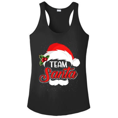 Team Santa Christmas Family Ladies PosiCharge Competitor Racerback Tank