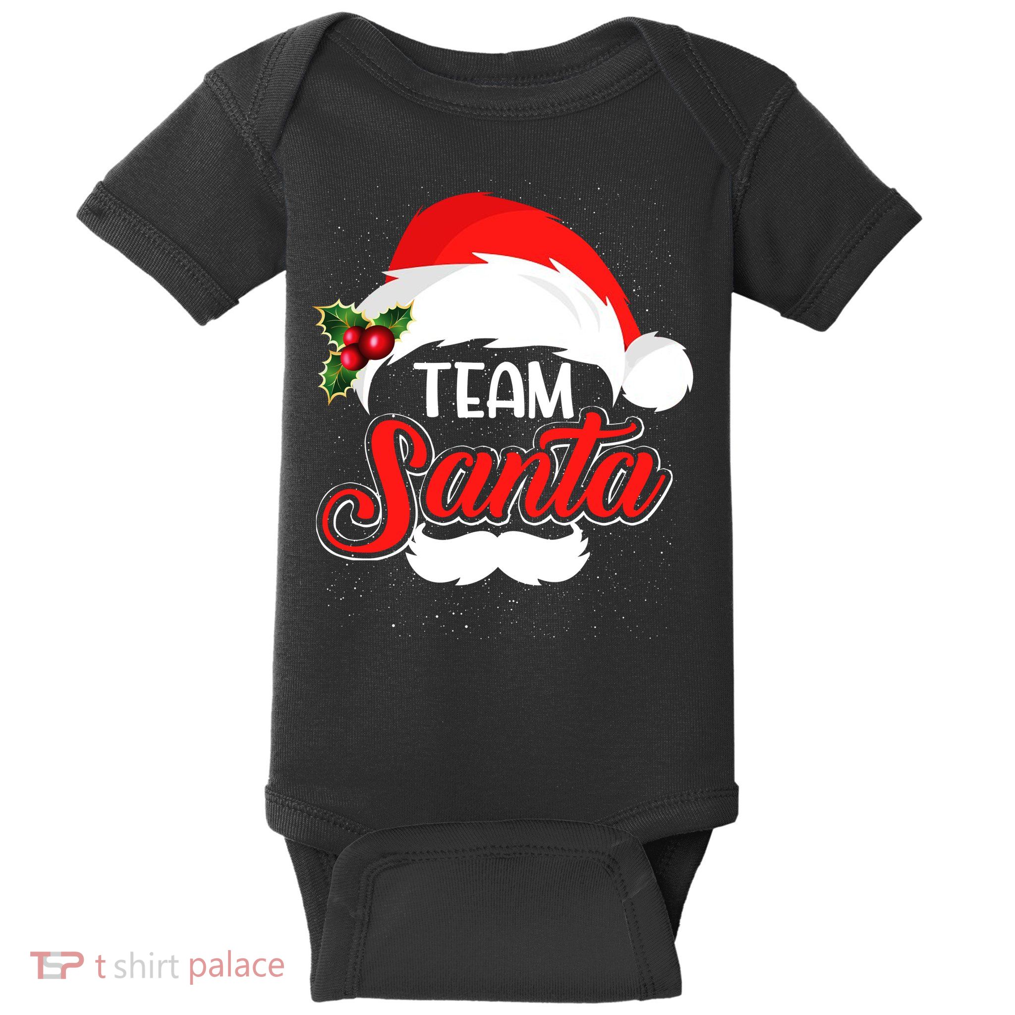 Team Santa Christmas Family Baby Bodysuit